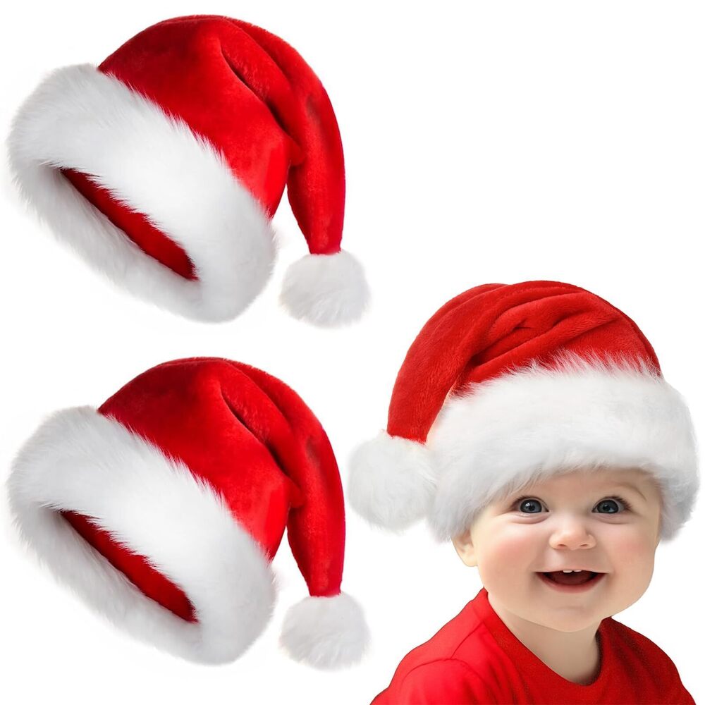 1469 Baby Santa Hat: Christmas Hat for Infant,Xmas Holiday Hat,Unisex
